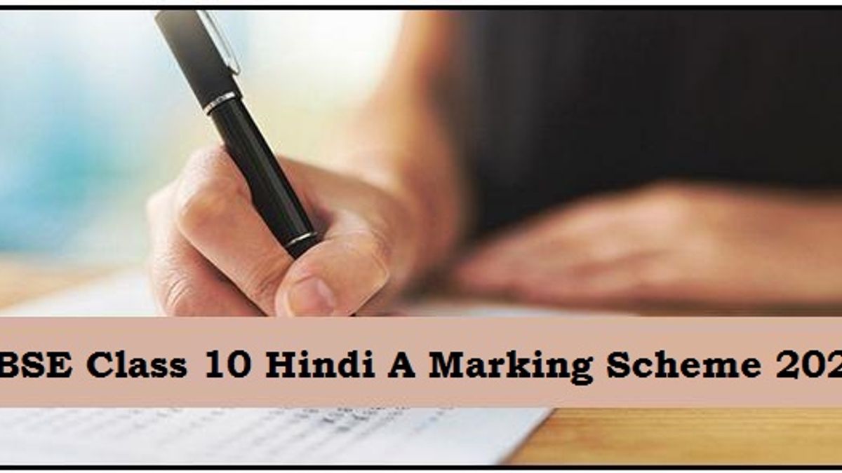 CBSE Class 10 Hindi A Marking Scheme for Sample Paper 2020