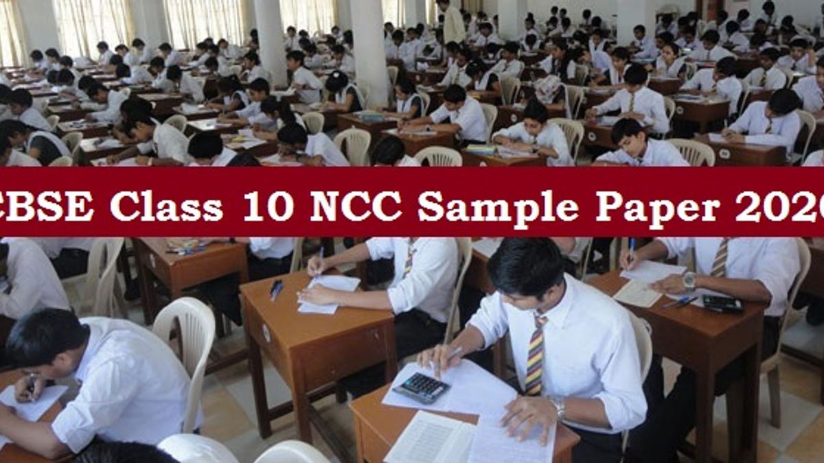CBSE Class 10 NCC Sample Paper 2020