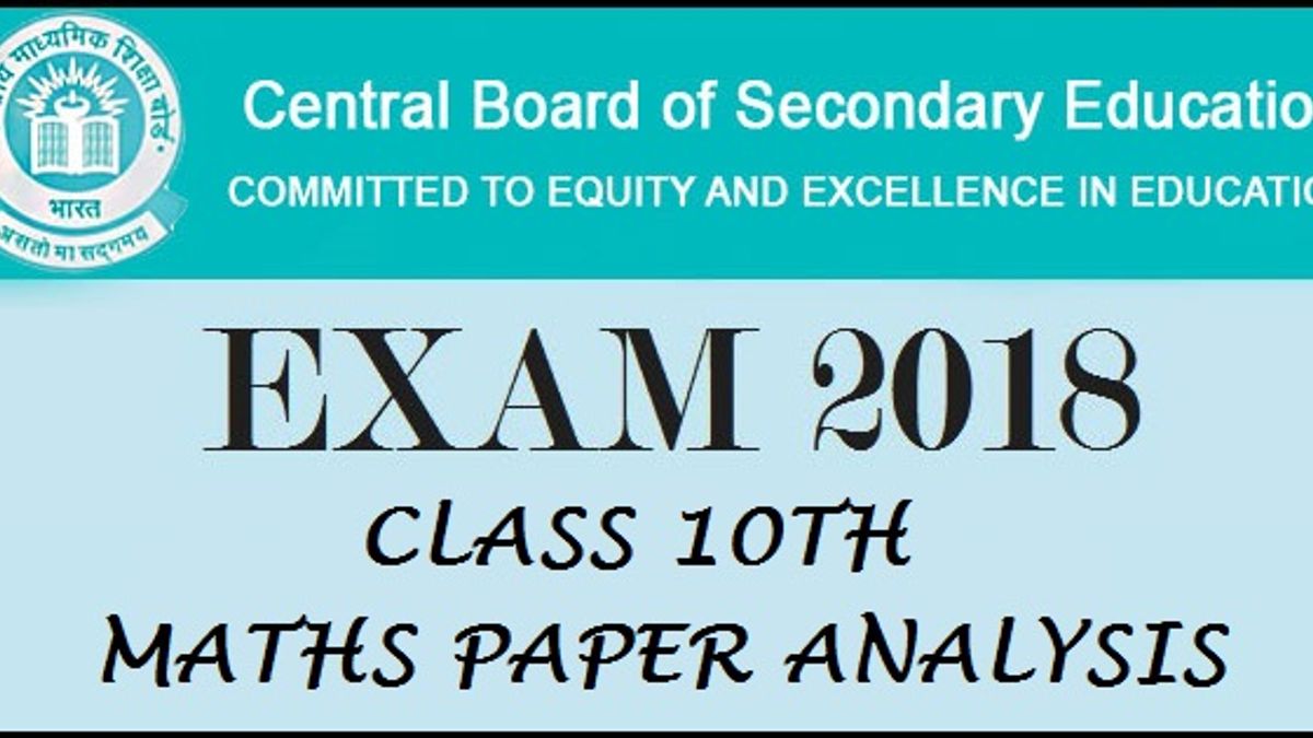 CBSE Class 10th Maths Paper Analysis