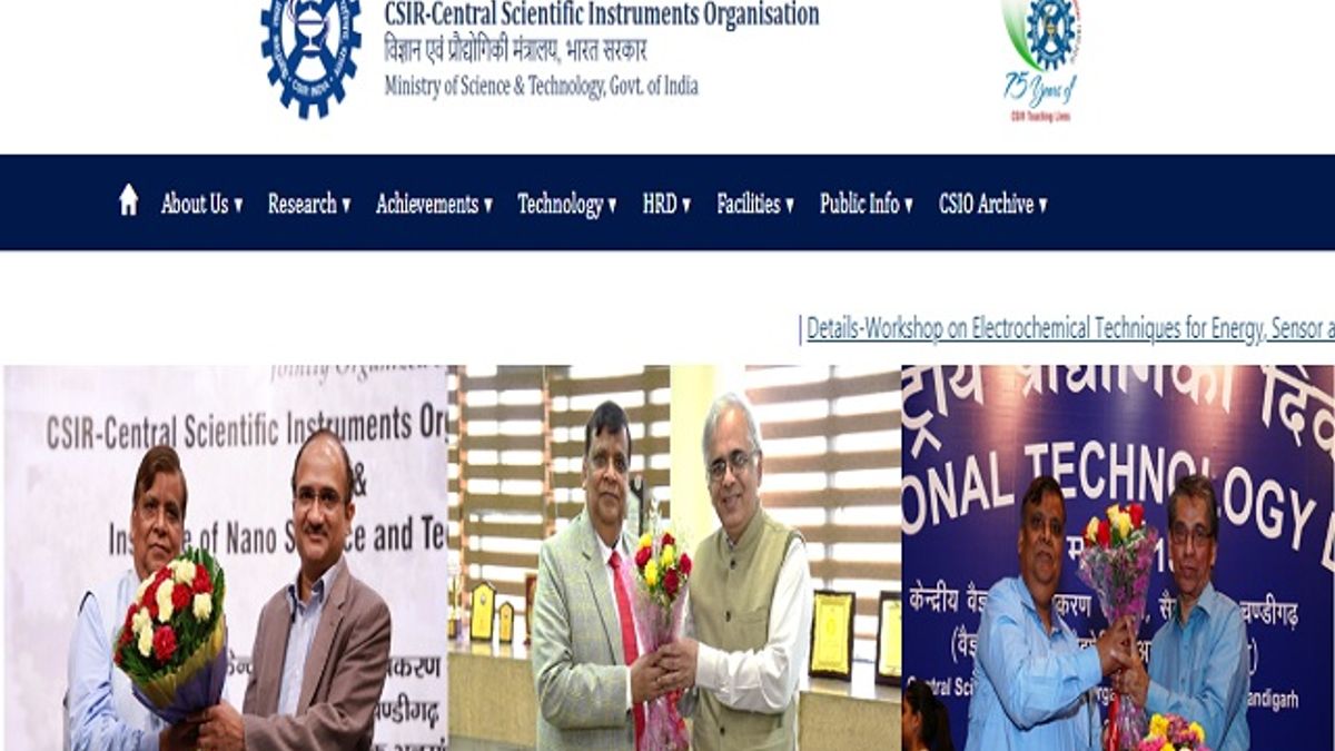 CSIR-Central Scientific Instruments Organisation, Chandigarh Group III Technical Staff Posts 2019