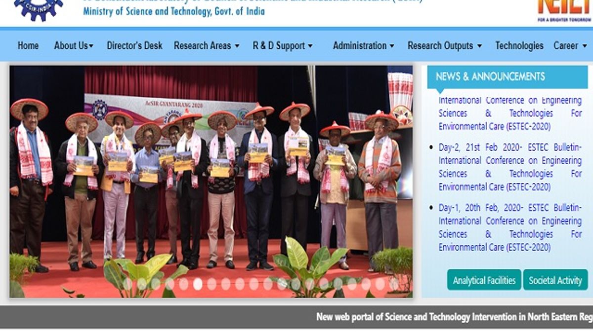 CSIR –NEIST, Jorhat Project Scientist II and Project Assistant I Posts 2020