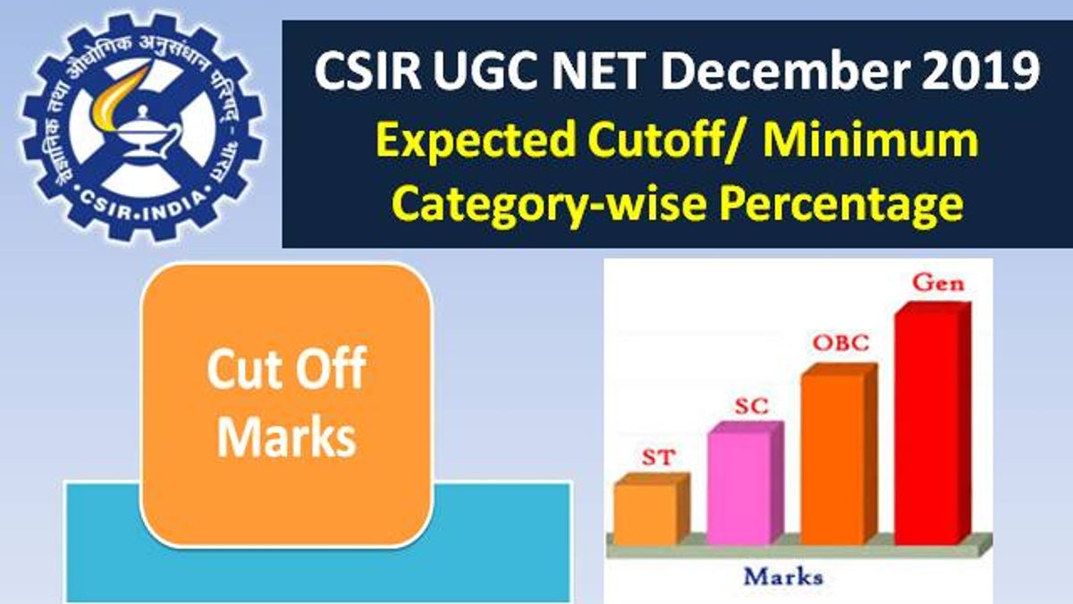 CSIR UGC NET December 2019: Expected Cutoff/Minimum Categorywise Percentage & Previous Cutoff