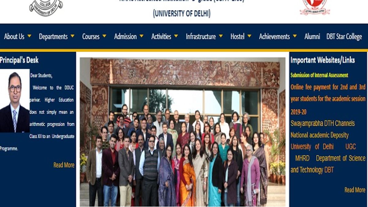 University of Delhi (DU) Assistant Professor (DDU College) Posts 2019