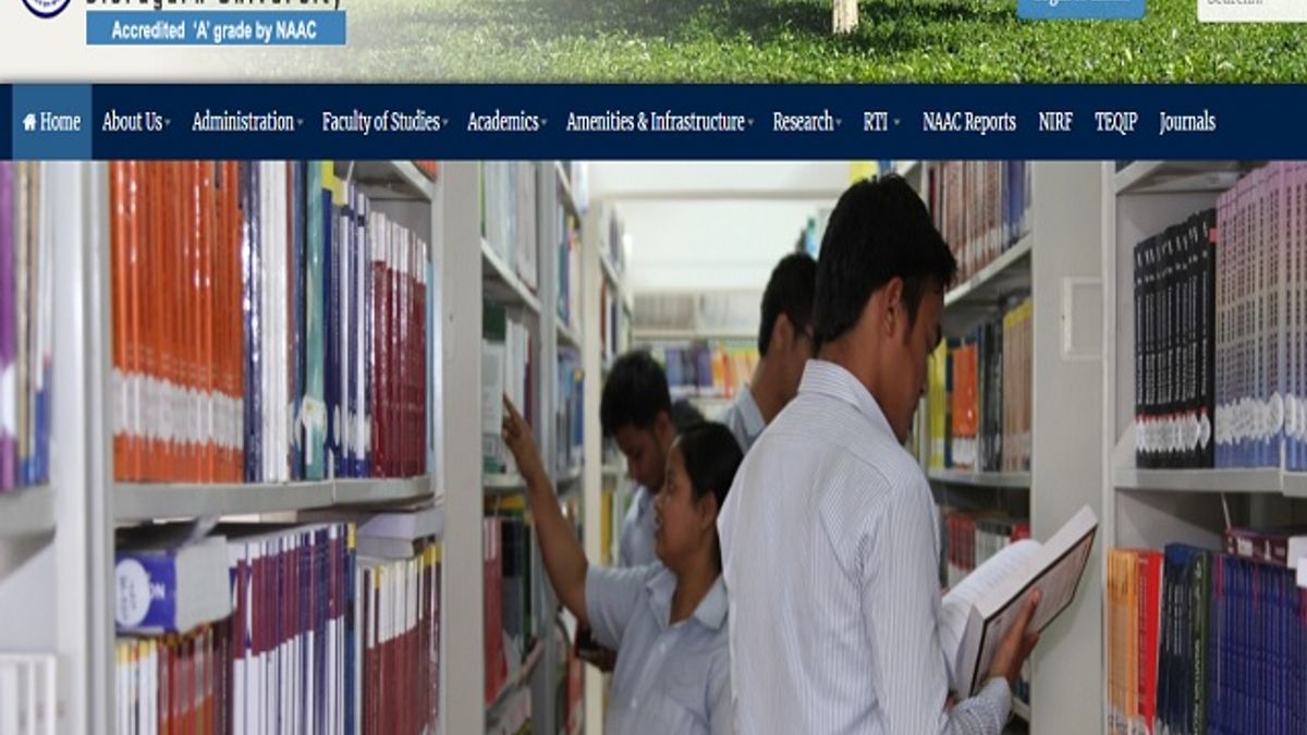 Dibrugarh University Senior Research Fellow (SRF) Post 2020