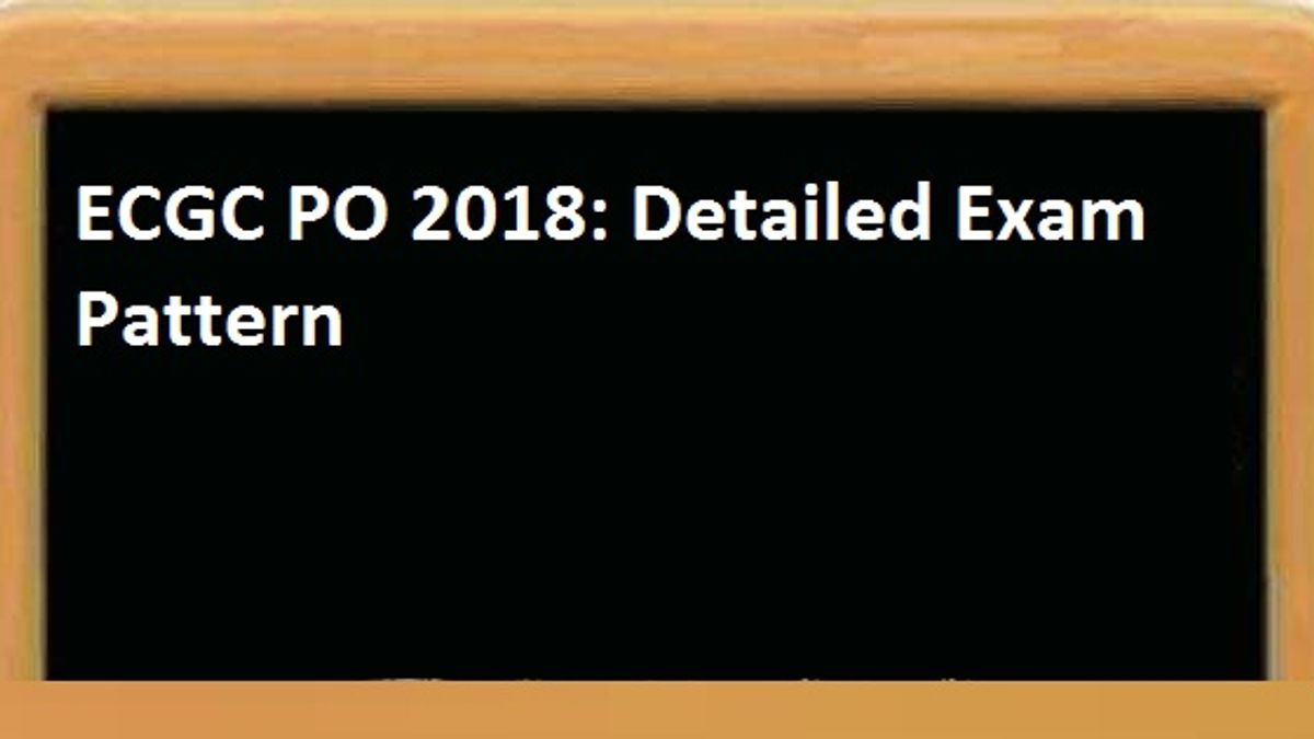 ECGC PO Exam Pattern