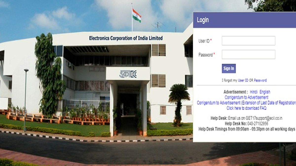 ECIL GET Recruitment 2017 Admit Card