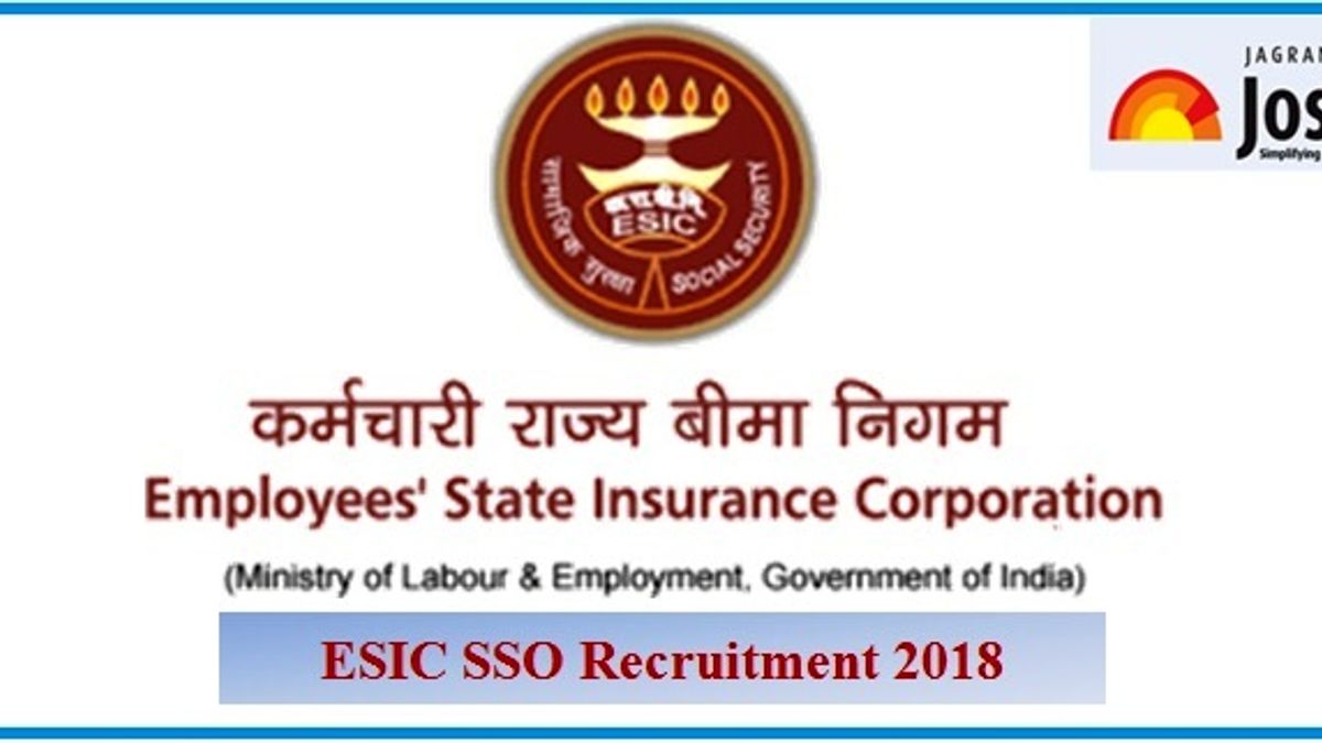 ESIC Recruitment 2018