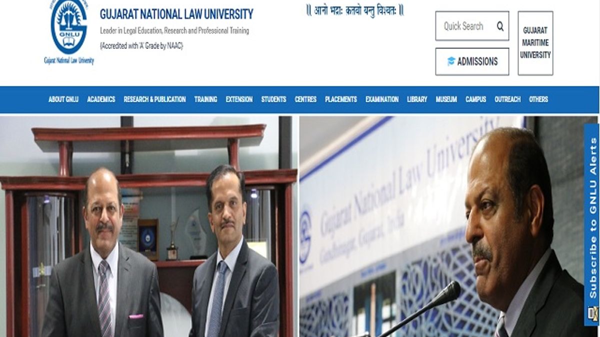 Gujarat National Law University (GNLU) Recruitment 2019