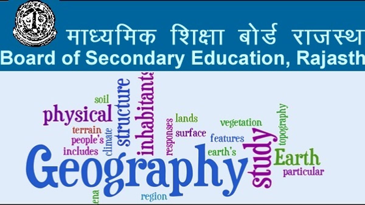 model test paper for Rajasthan Board Class 12 Geography