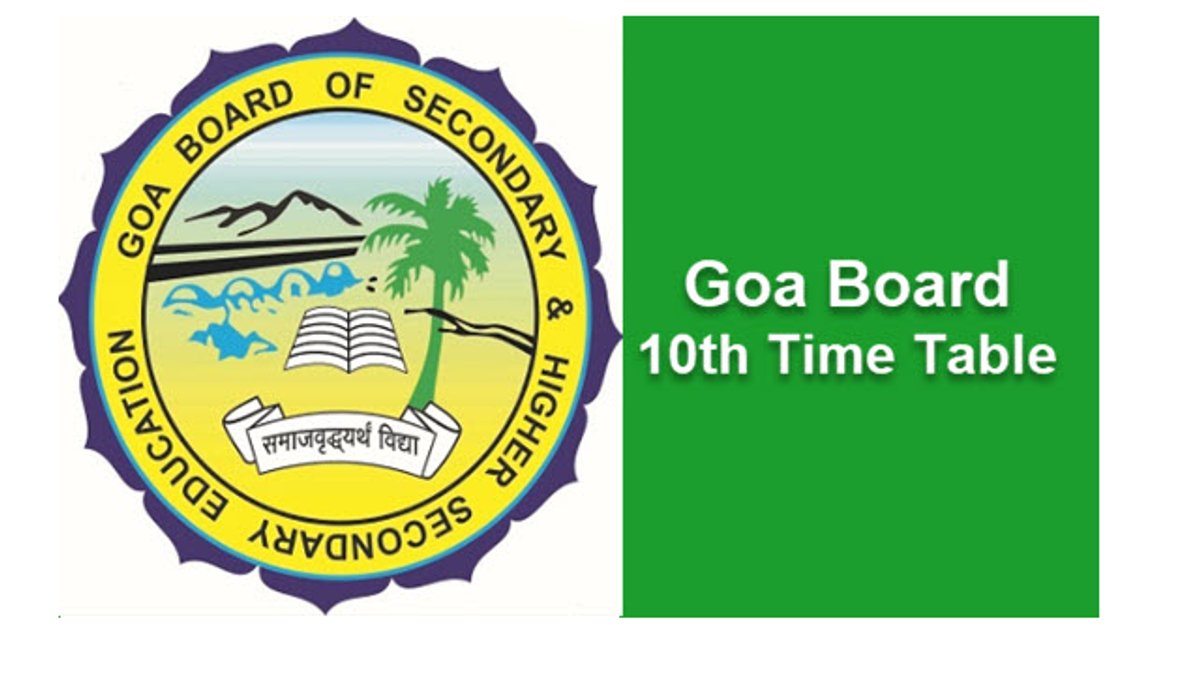 Goa SSC Time Table 2020