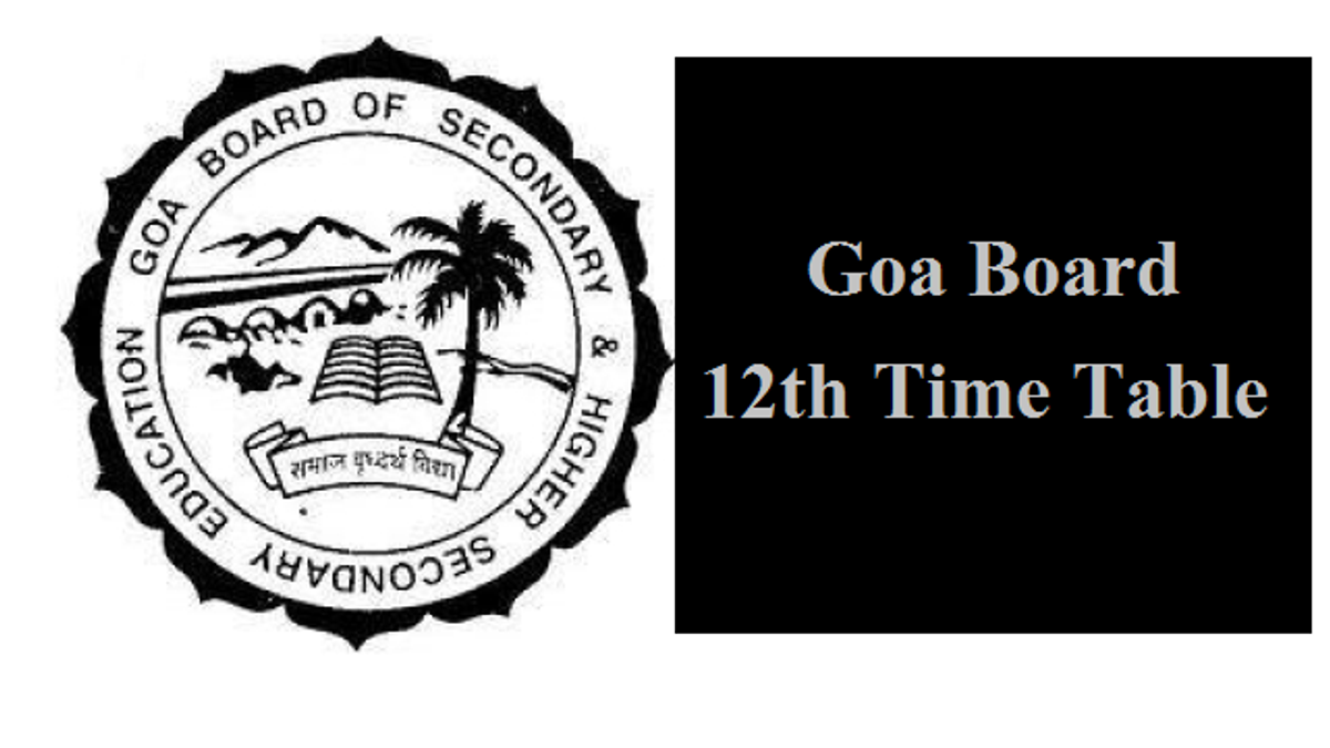 Goa Board HSSC Time Table 2020