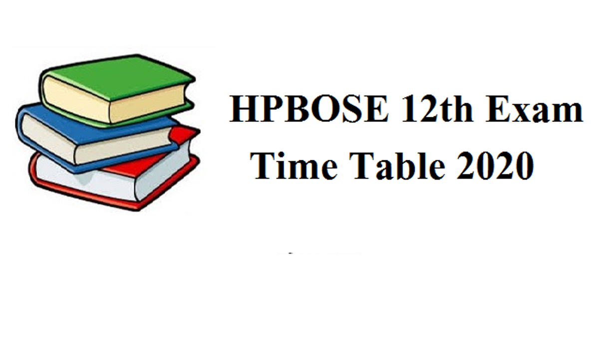 HPBOSE 12th Time Table 2020