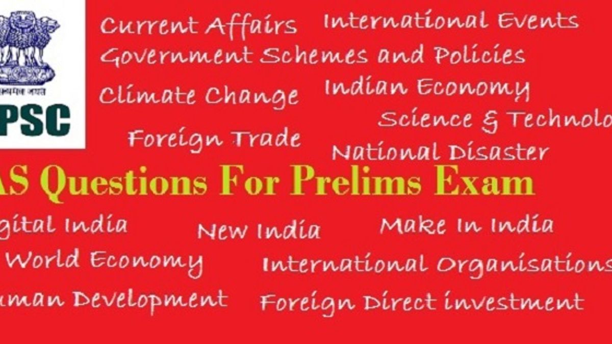 IAS Questions for Prelims 3 October 2017