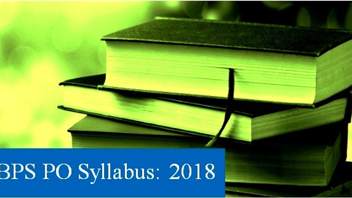 IBPS PO Syllabus 2018