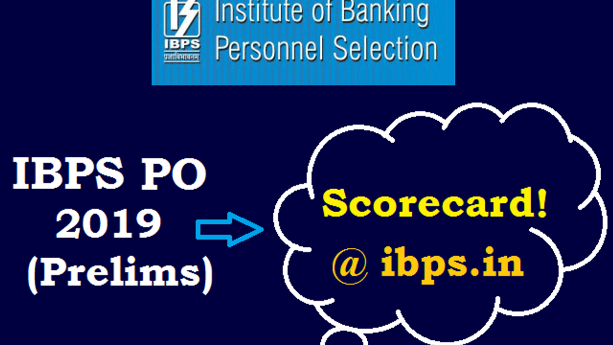 IBPS PO Score Card 2019