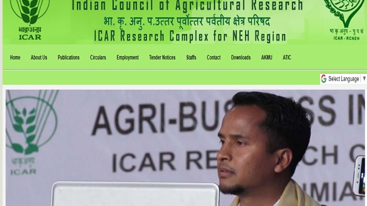 ICAR NEH Region Recruitment 2019