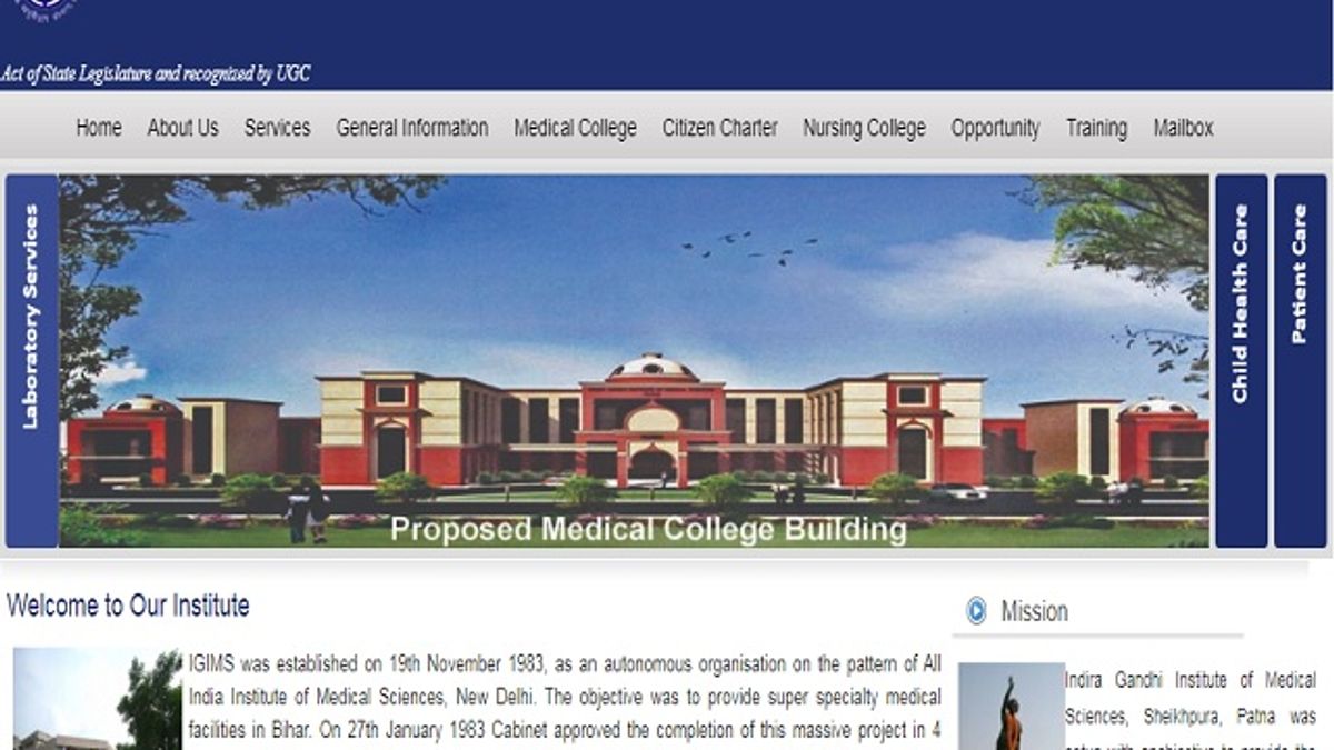 Indira Gandhi Institute of Medical Sciences (IGIMS Patna) Assistant Professor Posts 2019