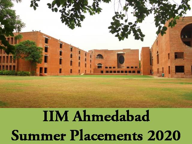 IIM Ahmedabad Placements 2020 – 388 Students received Summer Placements with 131 recruiters