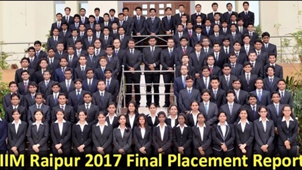 IIM Raipur 2017 Final Placement Report