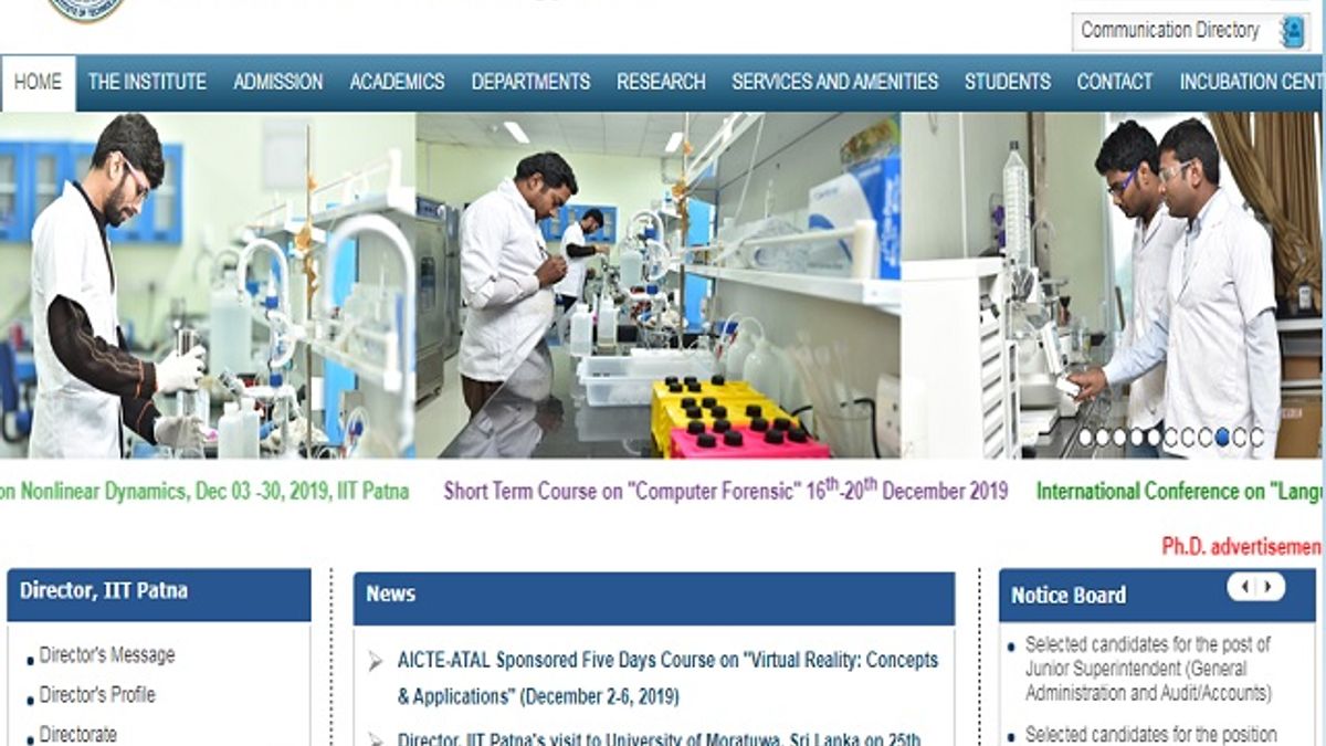 Indian Institute of Technology Patna (IIT Patna) Research Associate/Research Assistant Posts 2019