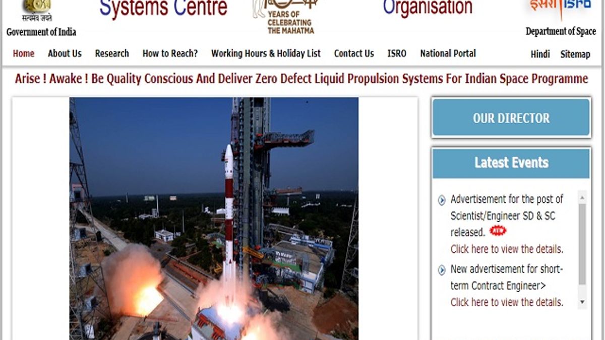 ISRO-Liquid Propulsion Systems Centre (LPSC) Scientist and Engineer Posts 2019