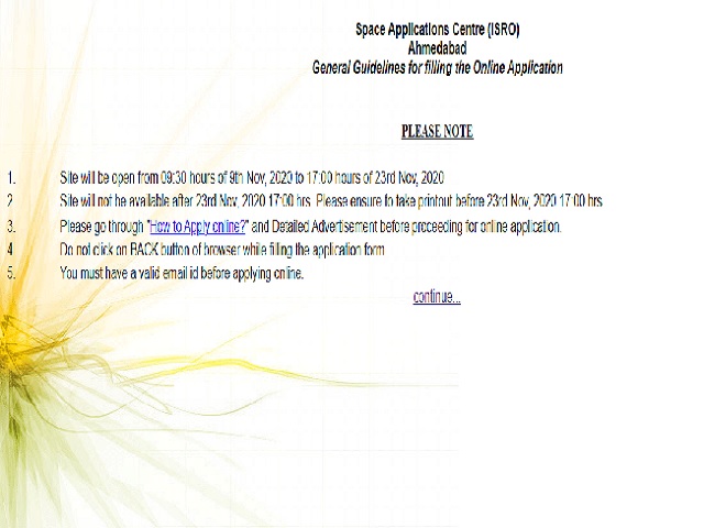 ISRO SAC Apprentice Notification 2020