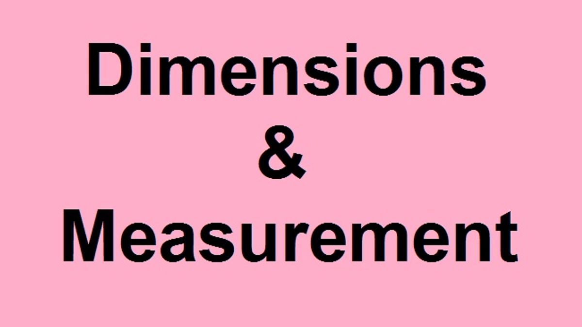 Important Questions and Preparation Tips - Dimensions and Measurement