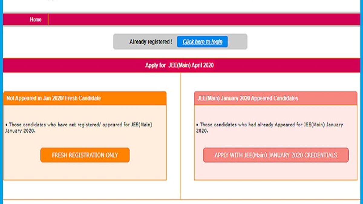 JEE Main 2020 Online Application Process Started Again: Apply Before 24th May