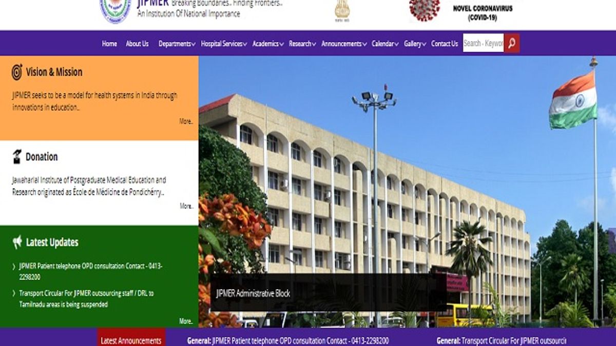 JIPMER, Puducherry Recruitment 2018-19