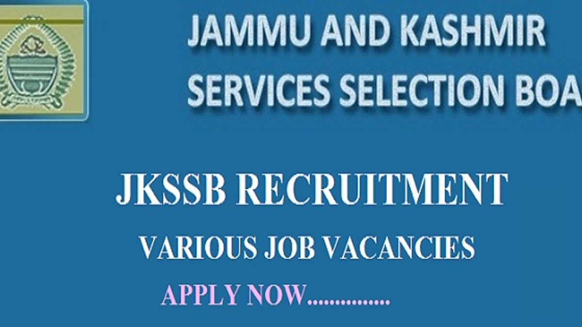 JKSSB Recruitment 2018