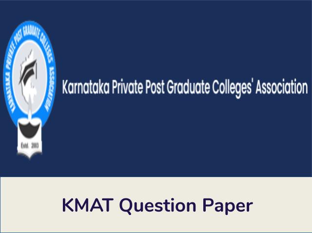 KMAT Karnataka Previous Year Question Paper