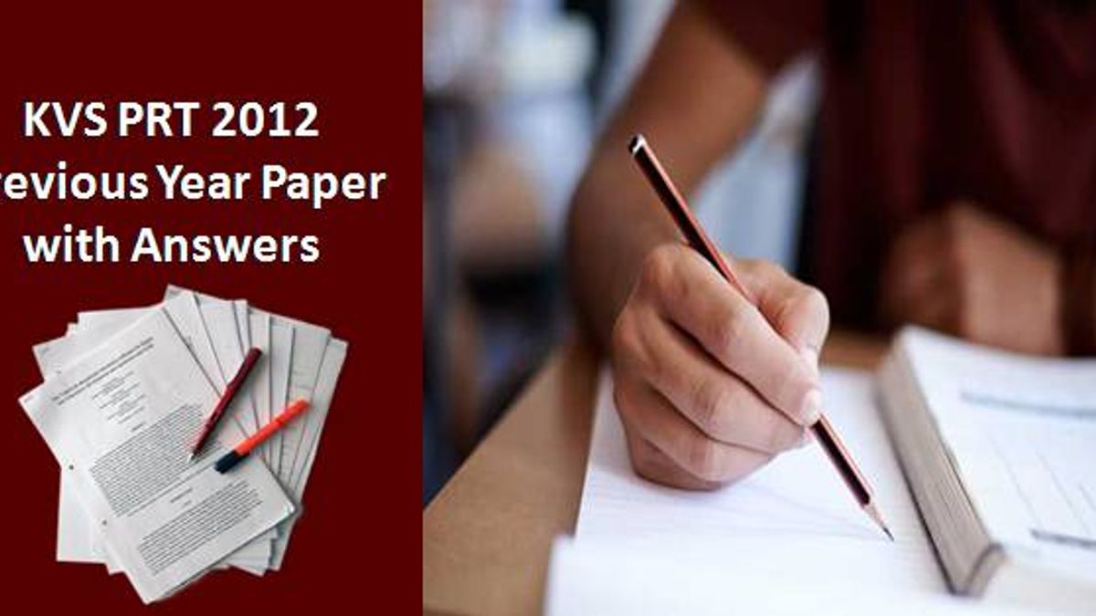 KVS PRT 2012 Previous Year Paper with Answers