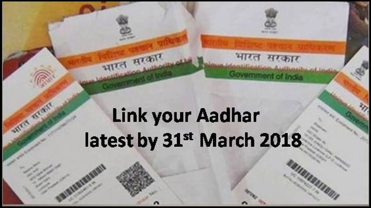 Link your bank account with Aadhar by 31st March 2018
