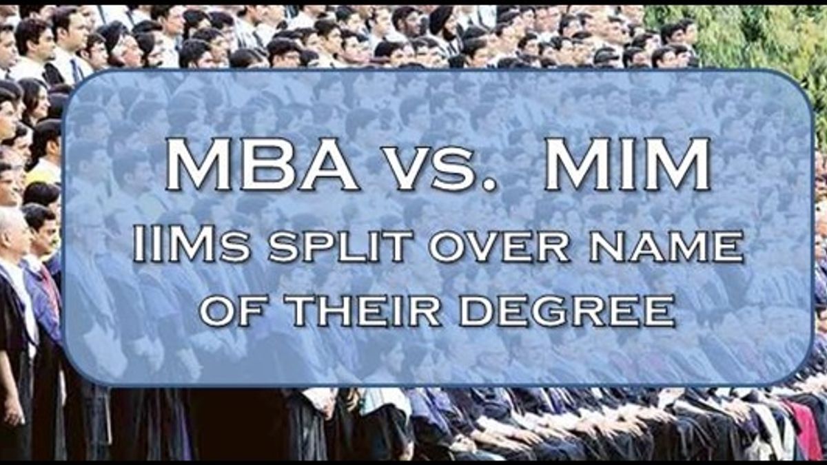 MBA or MIM
