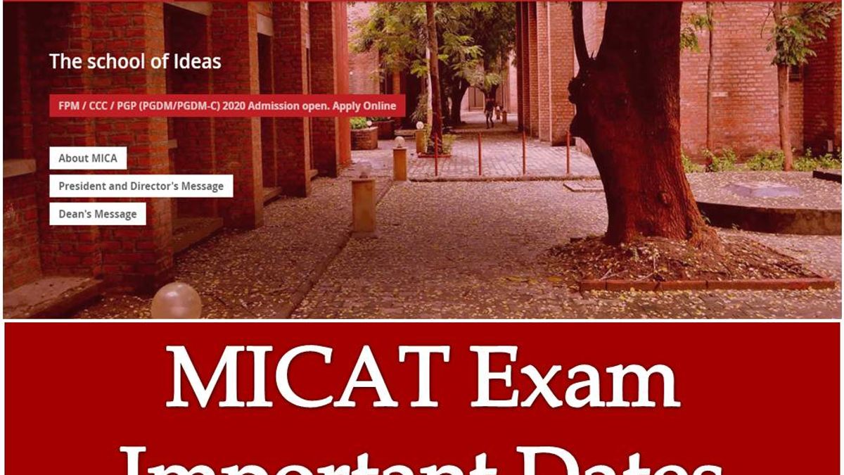 MICAT Exam Important Dates