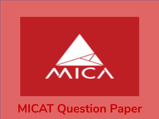 MICAT Previous Year Question Paper