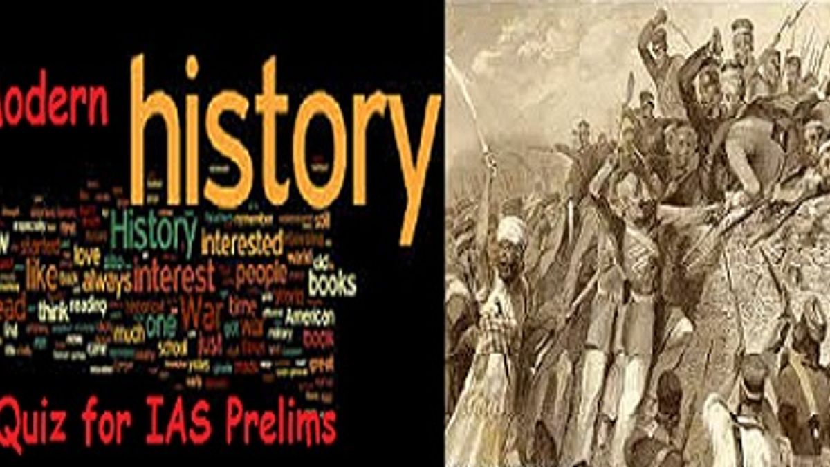 Modern History Quiz for IAS Exam Struggle for Swaraj