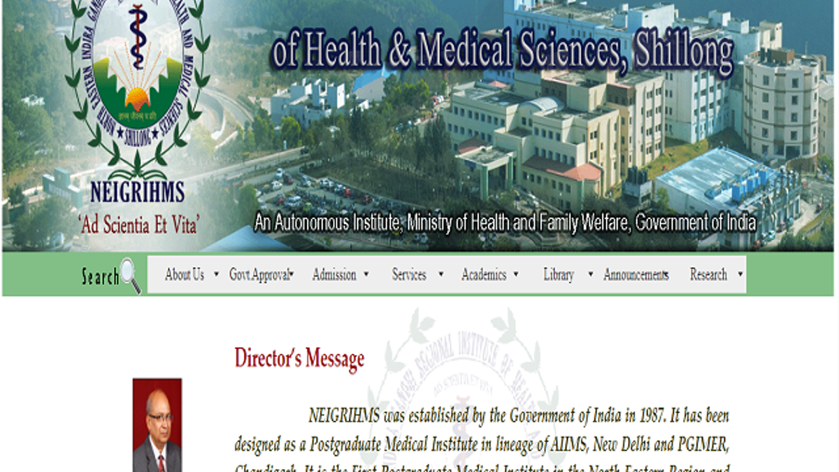 North Eastern Indira Gandhi Regional Institute of Health and Medical Sciences (NEIGRIHMS) Recruitment 2019 