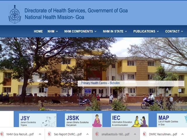 National Health Mission (NHM) Goa District Programme Coordinator and Other Posts 2020