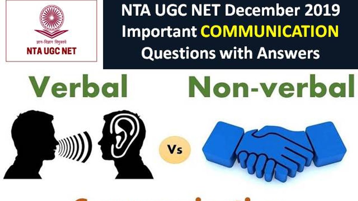 UGC NET December 2019: Important Communication Questions with Answers
