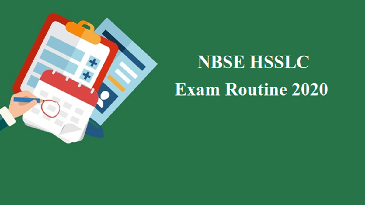 NBSE HSSLC Time Table 2020