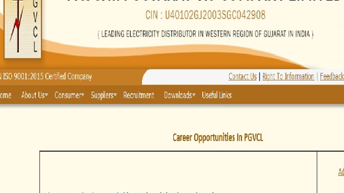 PGVCL Recruitment 2020 for 881 Junior Assistant Posts