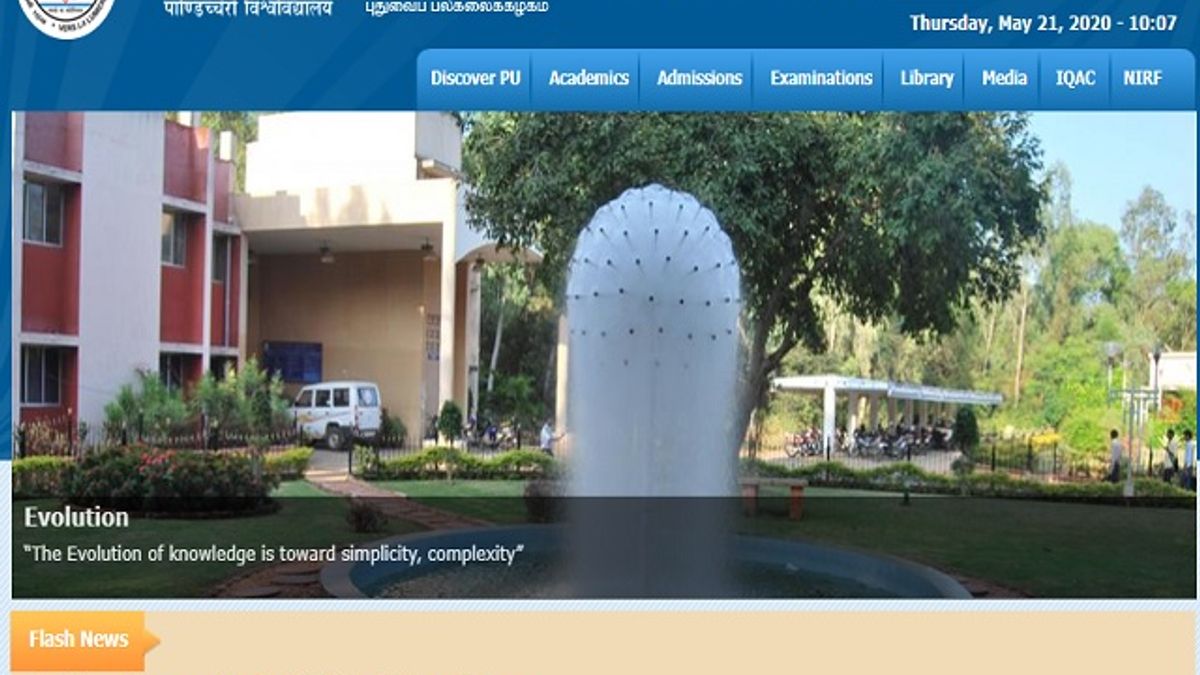 Pondicherry University Junior Research Fellow (JRF) Post 2020