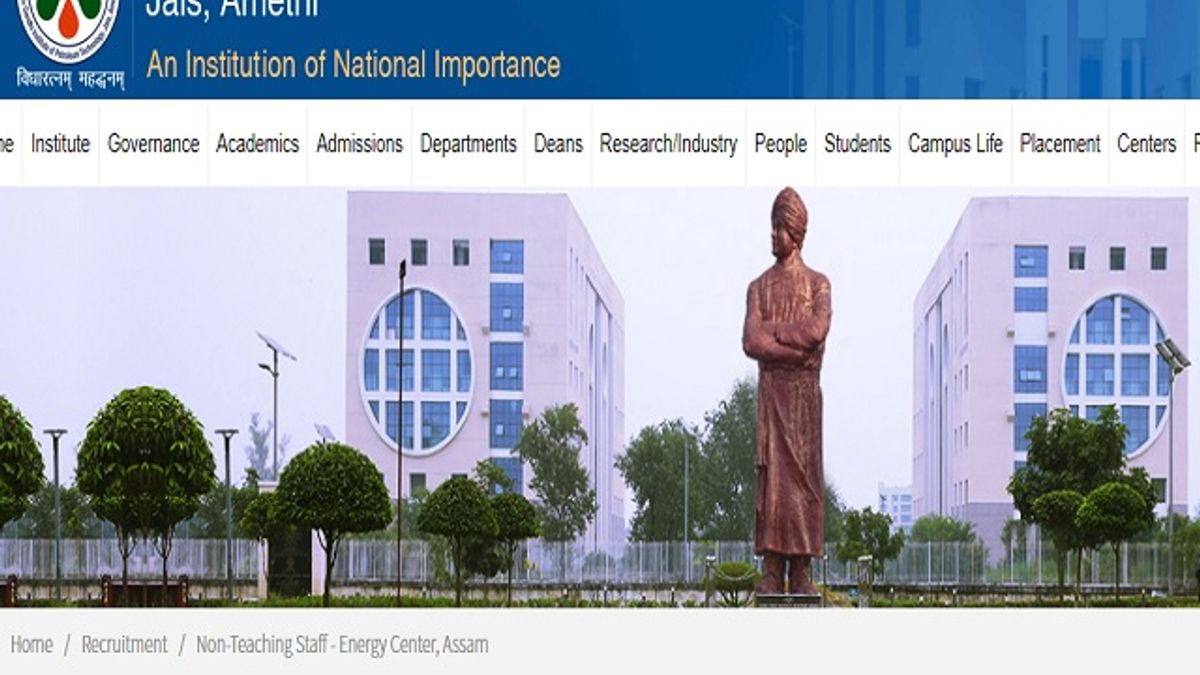 Energy Centre, Sivasgar, Assam Non-Teaching Posts 2020