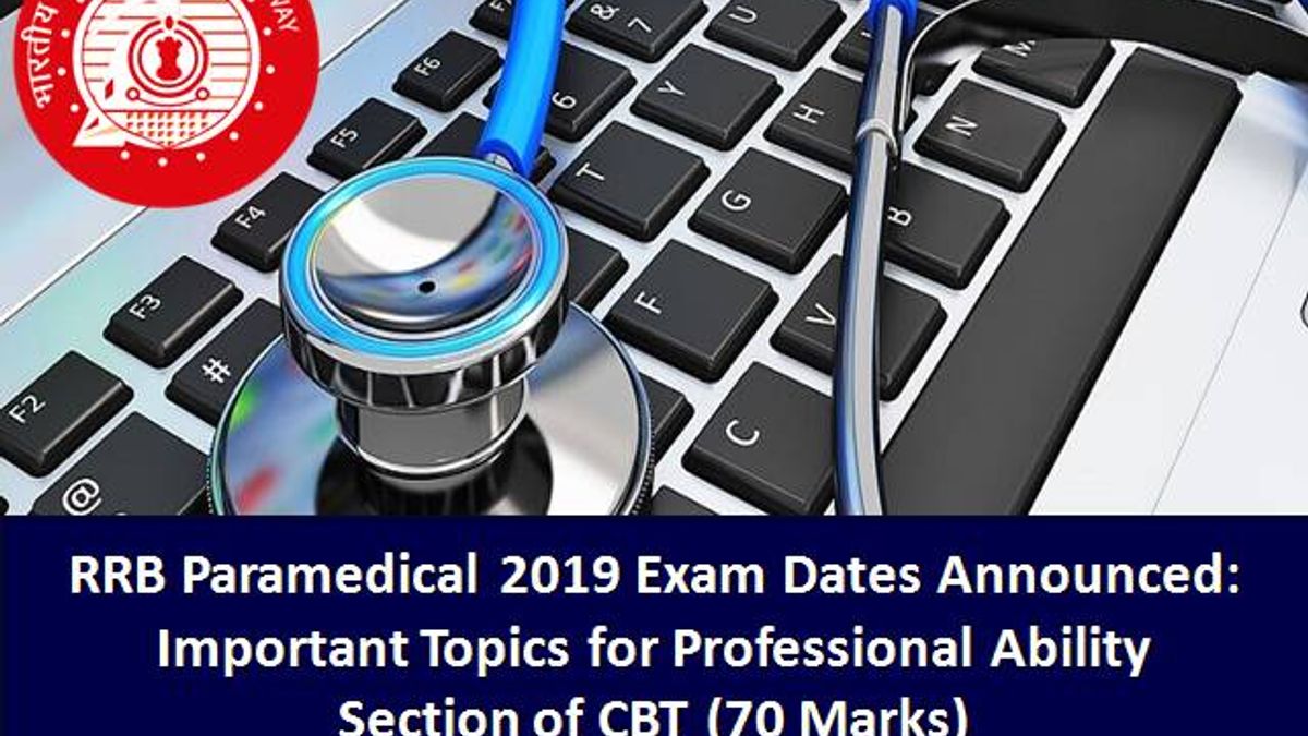 RRB Paramedical 2019: Important Topics for Professional Ability (70 Marks)