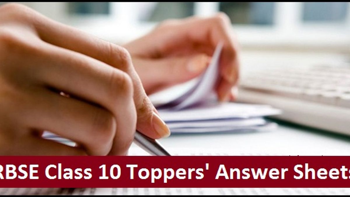 Rajasthan Board Class 10 Toppers’ Answer Sheets 2018