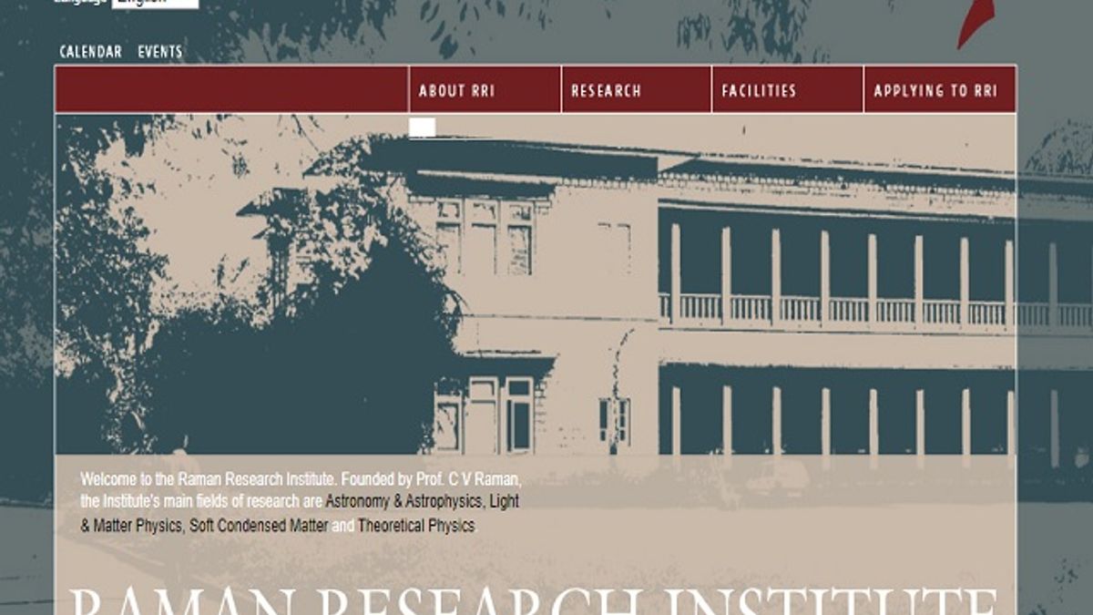 Raman Research Institute (RRI) Director Post 2020