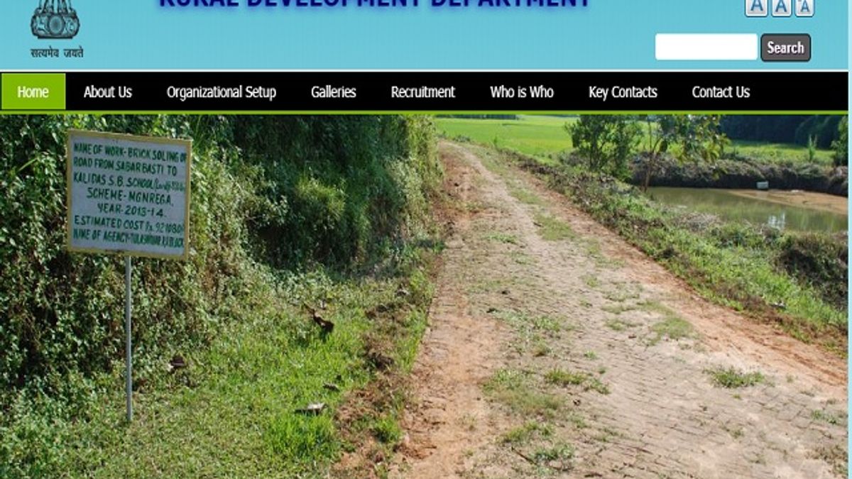 Tripura Rural Development Department State Resource Person/Retainer Consultant Posts 2019