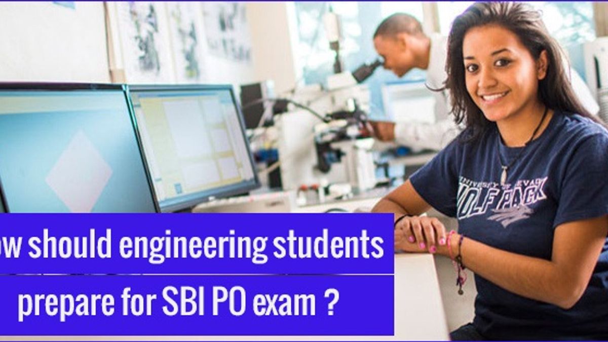 How should engineering students prepare for SBI PO exam?