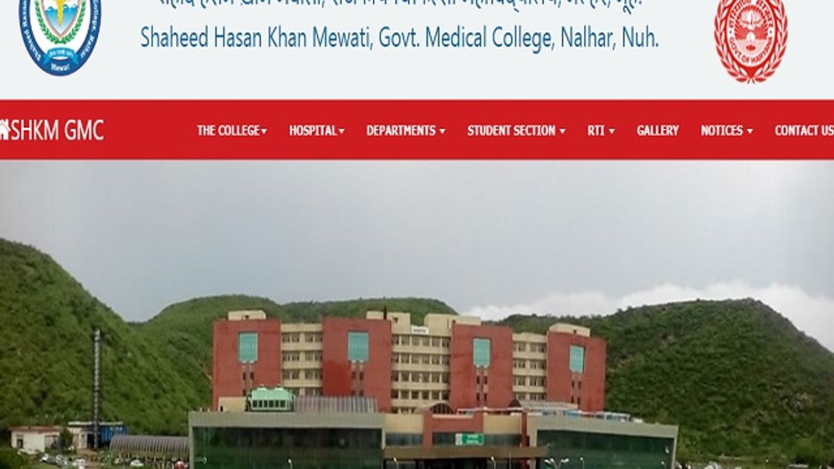SHKM Govt Medical College, Nalhar Junior Resident Posts Recruitment 2020